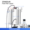 ZONESUN ZS-AFC44 Airless Pump Paste Cosmetic Cream Filling and Capping Machine