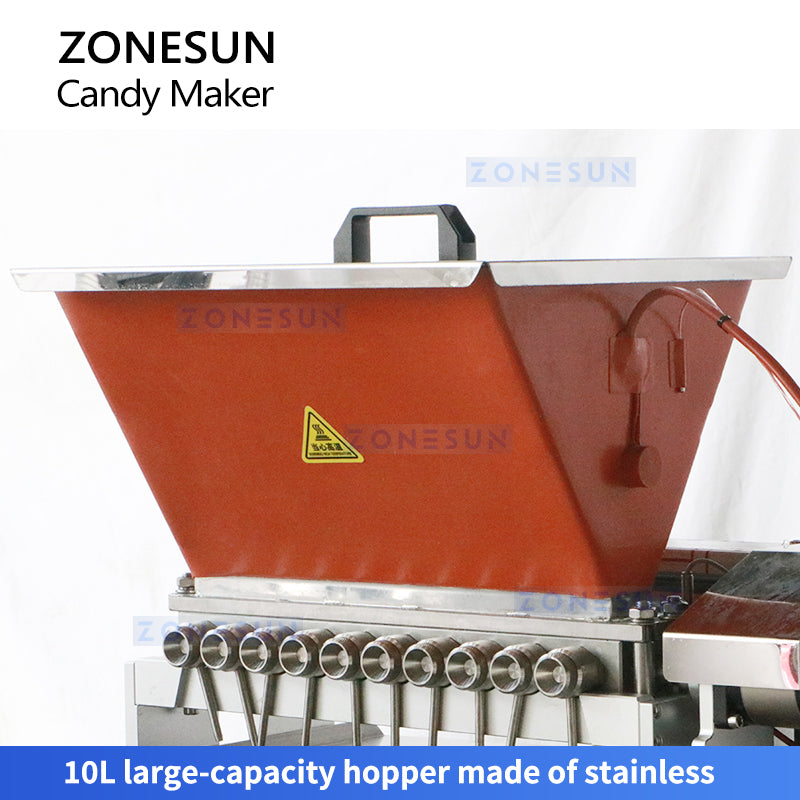 ZONESUN ZS-GD10 Semi-automatic Candy Gummy Filling Machine Chocolate Making Machine