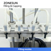 ZONESUN ZS-DTFC4T Tabletop Juice Beverage Bottle Filling and Capping Machine