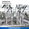 ZONESUN ZS-FALU3 Automatic Paste Filling Capping Labeling Production Line