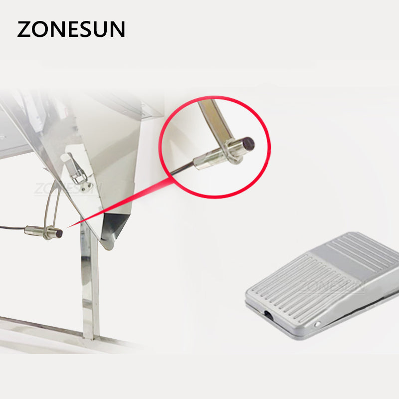 ZONESUN ZS-3000C 20-3000g Máquina de enchimento de pesagem de pó granular