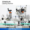 ZONESUN ZS-TB822R Automatic Round Bottle Neck & Body Labeling Machine