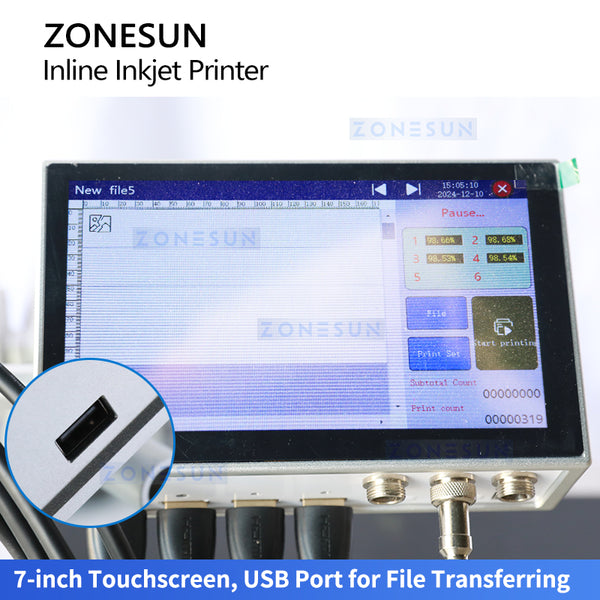 ZONESUN ZS-IIP550 Inline Inkjet Printing Machine