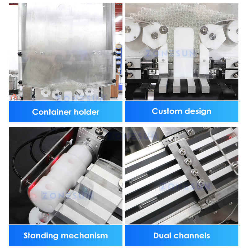 ZONESUN ZS-AFC17 Automatic 2 Nozzles Liquid Peristaltic Pump Filling Capping Machine