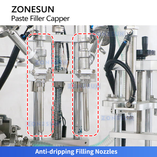 ZONESUN ZS-AFC44 Airless Pump Paste Cosmetic Cream Filling and Capping Machine