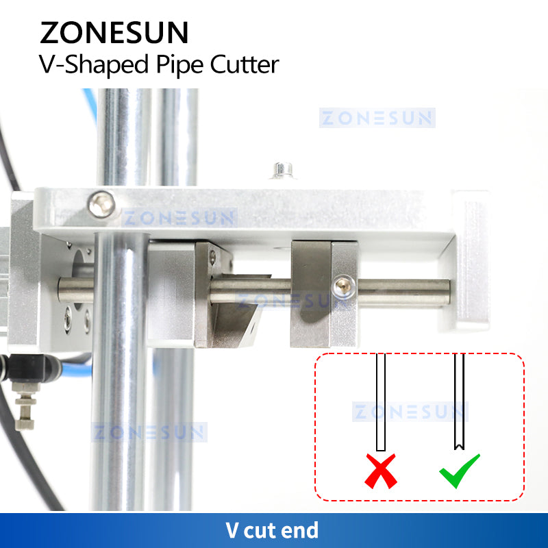 ZONESUN ZS-JG300V V-Shaped Cut Pipe Dip Tube V Cutter