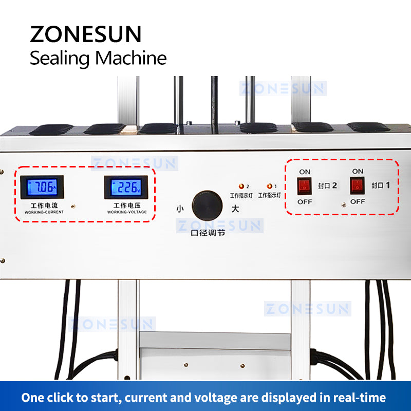 ZONESUN Heat Induction Sealer Aluminum Foil Sealing Machine ZS-FS3300TP