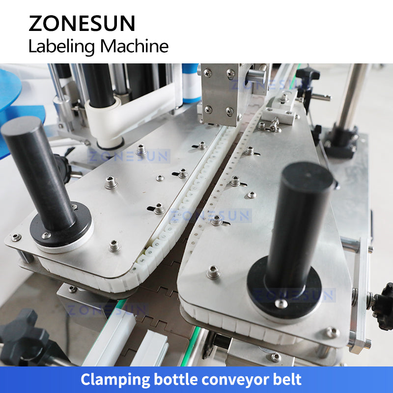 ZONESUN Glue Bottle Flat Labeling Machine