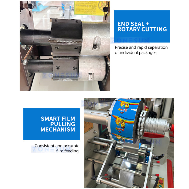 Horizontal Flow Candy Wrapping Machine