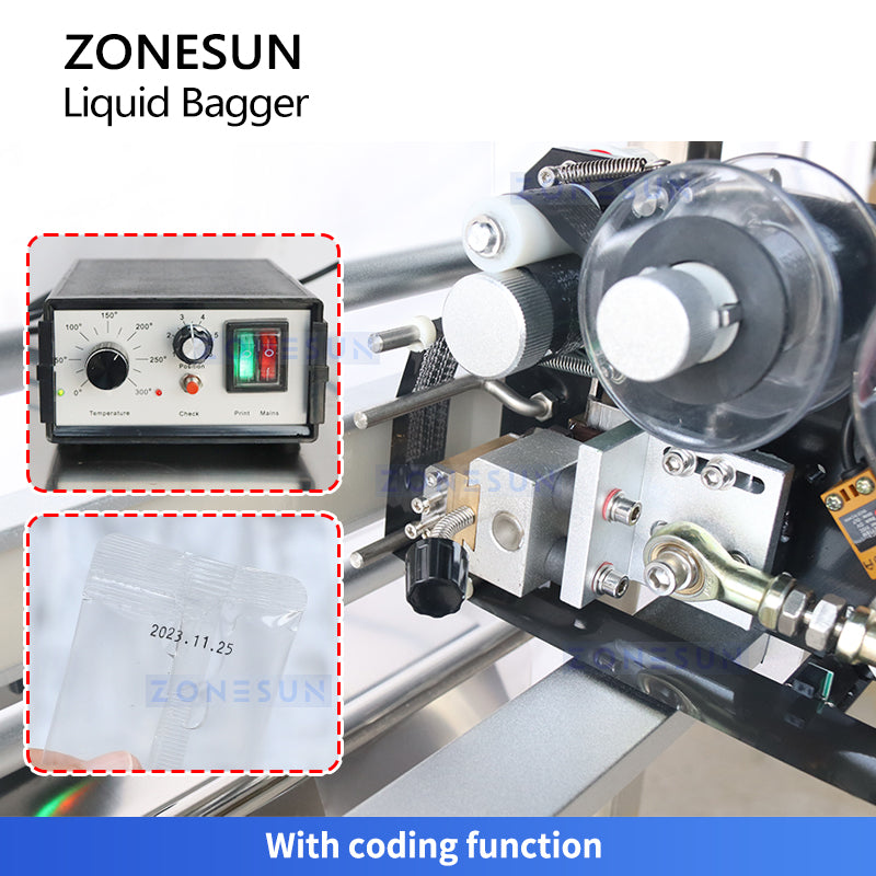 ZONESUN ZS-FS200D Liquid Sachet Filling Sealing Machine