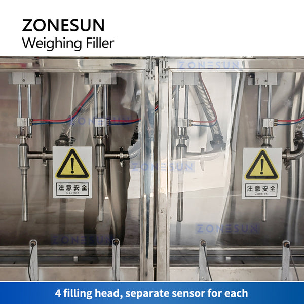 ZONESUN ZS-WF4 Automatic Bucket Weighing Filler Chemicals Packaging Machine