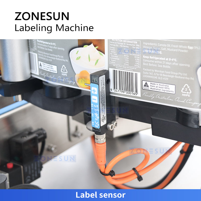 ZONESUN ZS-TB500R Round Bottle Label Applicator Desktop Labeling Machine