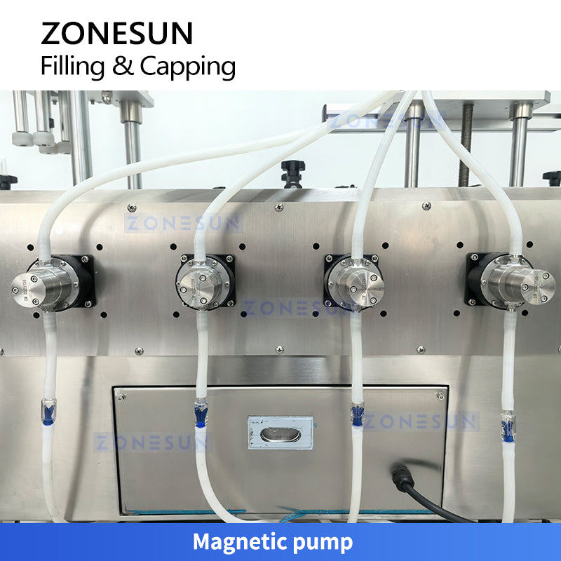 ZONESUN ZS-DTFC4T Tabletop Juice Beverage Bottle Filling and Capping Machine