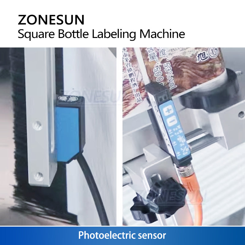 ZONESUN ZS-SL25 Automatic Square Bottle Labeling Machine