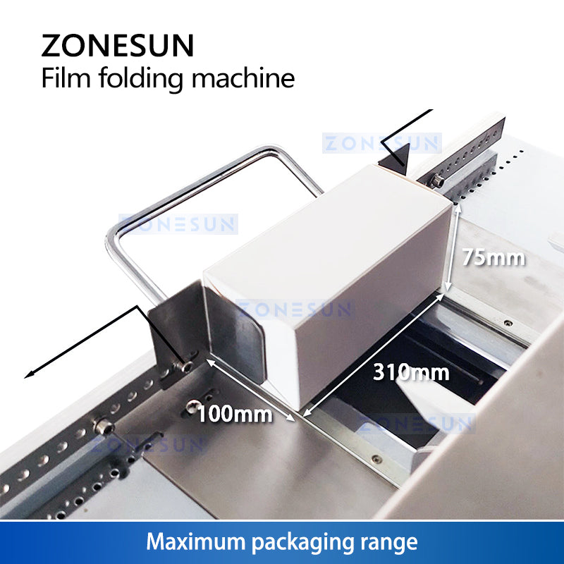 ZONESUN ZS-A3DP1 2-side Cellphane Box Wrapping Machine