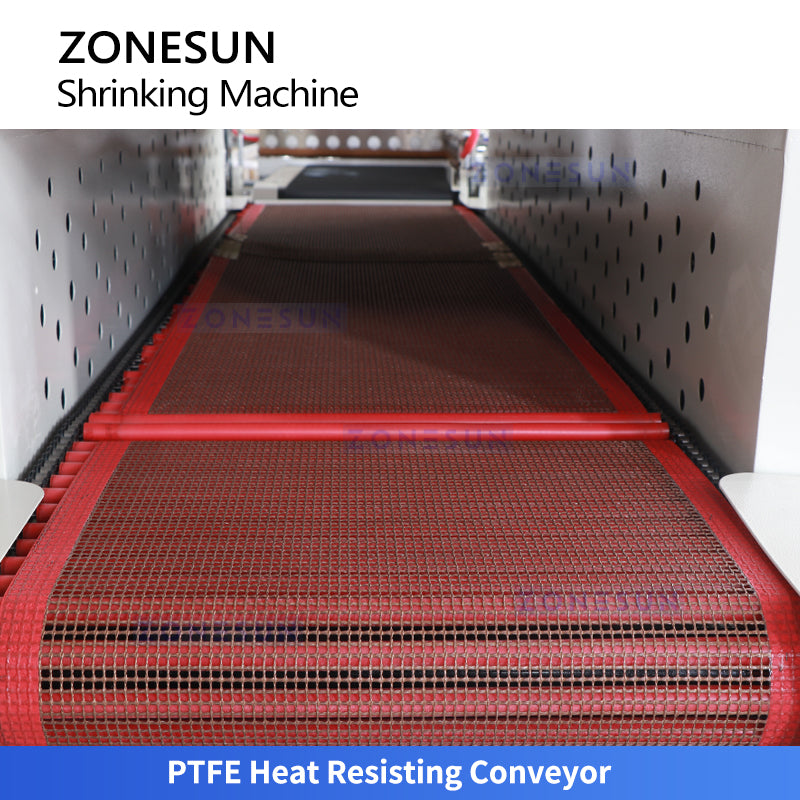 ZONESUN ZS-BSP4522 Automatic PVC POF Film Heat Shrink Tunnel Shrinking Wrapping Machine