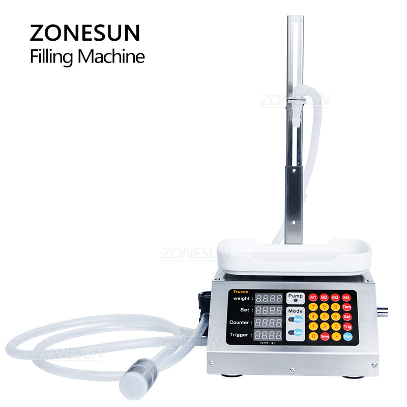 ZONESUN ZS-M1080S Semi Automatic Diaphragm Pump Liquid Weighing Filling Machine