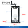 ZONESUN ZS-FJG100 Manual Can Seamer Bottle Sealing Machine