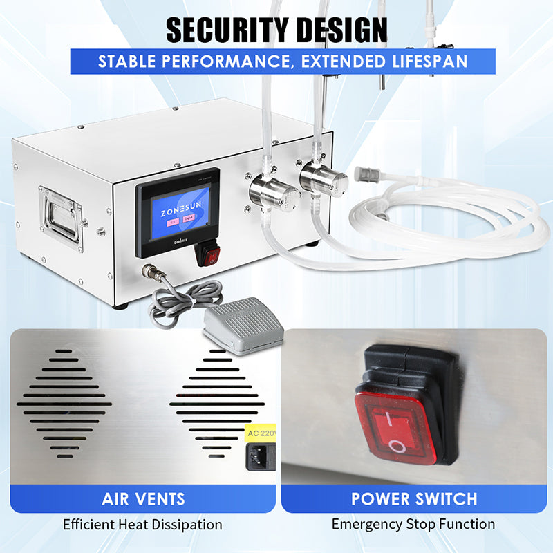 ZONESUN ZS-MPZ2 Magnetic Pump Liquid Filling Machine