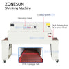 ZONESUN ZS-BSP4522 Automatic PVC POF Film Heat Shrink Tunnel Shrinking Wrapping Machine