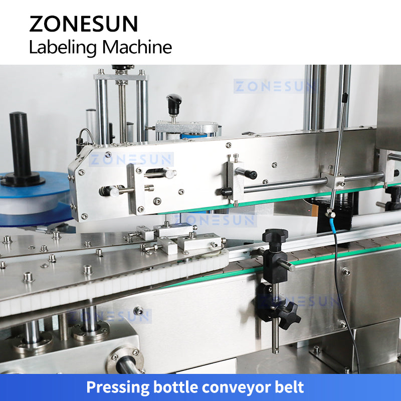 ZONESUN Glue Bottle Flat Labeling Machine