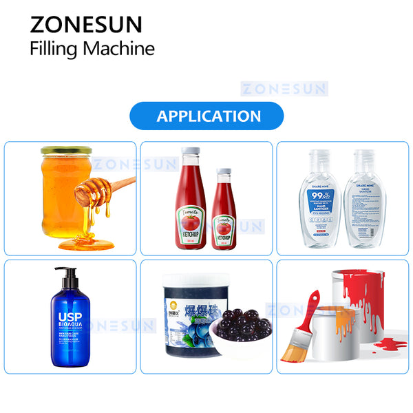 ZONESUN ZS-TSP5A Screw Pump Thick Paste Filling Machine