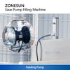 ZONESUN ZS-VTGP8D Automatic Servo Gear Pump Paste Filling Machine