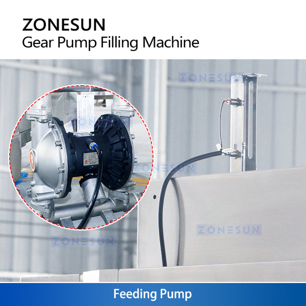 ZONESUN ZS-VTGP8D Automatic Servo Gear Pump Paste Filling Machine