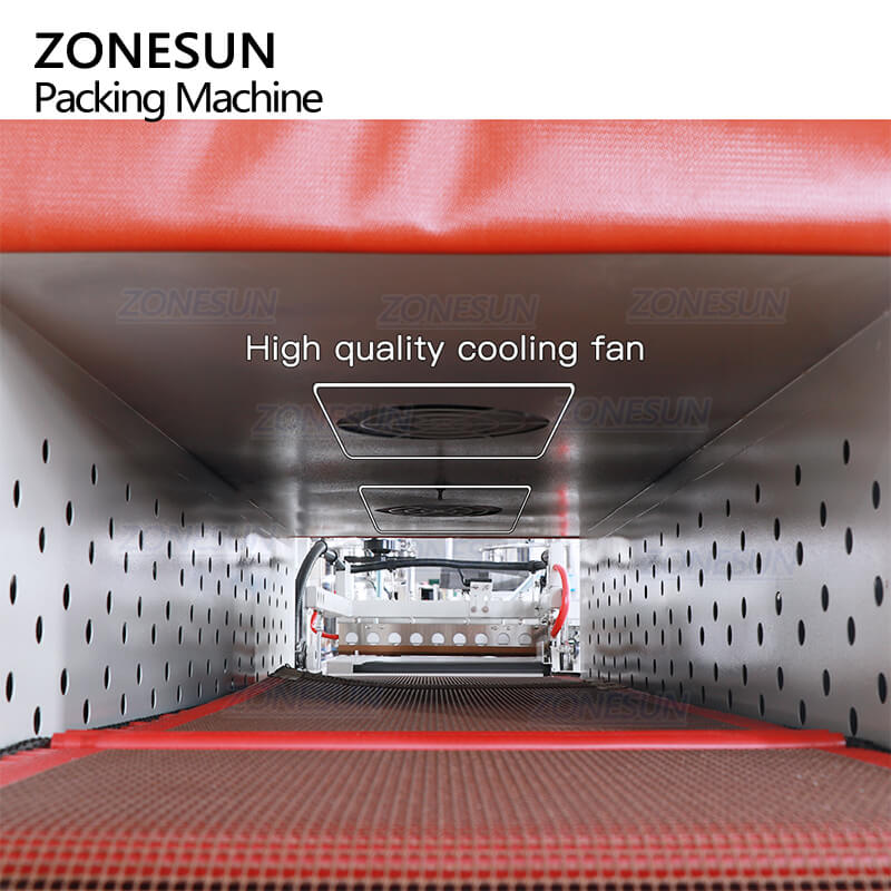 ZONESUN ZS-BSP4522 Automatic PVC POF Film Heat Shrink Tunnel Shrinking Wrapping Machine