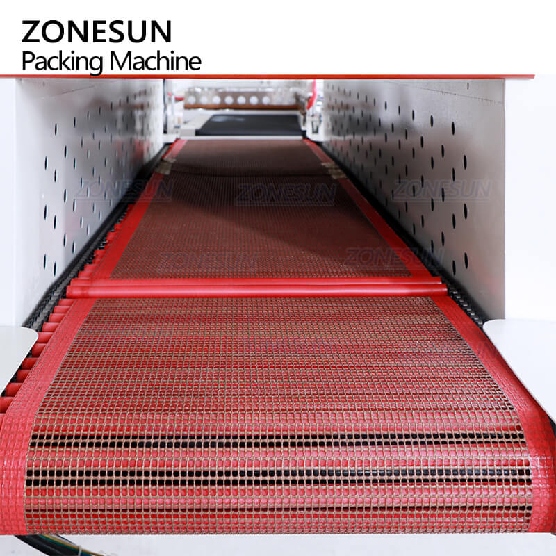 ZONESUN ZS-BSP4522 Automatic PVC POF Film Heat Shrink Tunnel Shrinking Wrapping Machine