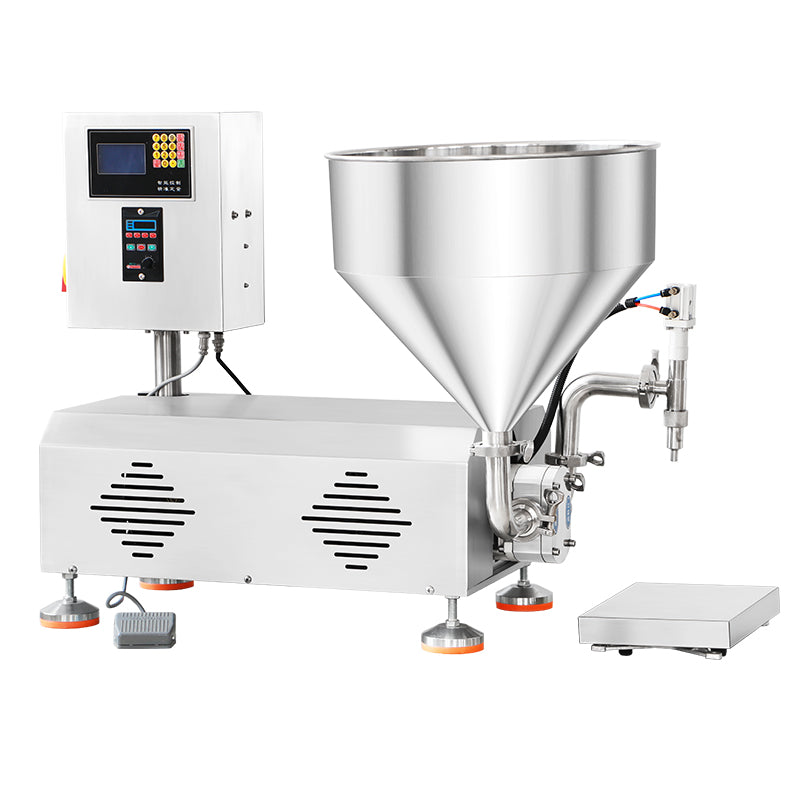 ZONESUN ZS-RPW1Z Tabletop Rotary Lobe Pump Paste Weigh and Filling Machine