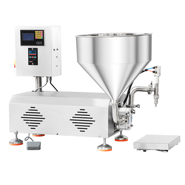 ZONESUN ZS-RPW1Z Tabletop Rotary Lobe Pump Paste Weigh and Filling Machine