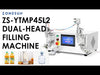 ZONESUN ZS-YTMP45L2 Double Head Bucket Liquid Filling Machine