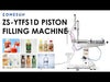 ZONESUN ZS-YTFS1D Stand Piston Filling Machine Viscous Liquid Filler