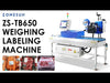 ZONESUN ZS-TB650 Automatic Weigh-Price Real-time Printing Flat Labelin