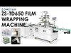 ZONESUN ZS-TD650 Automatic Cellophane Wrapping Machine Horizontal Wrap