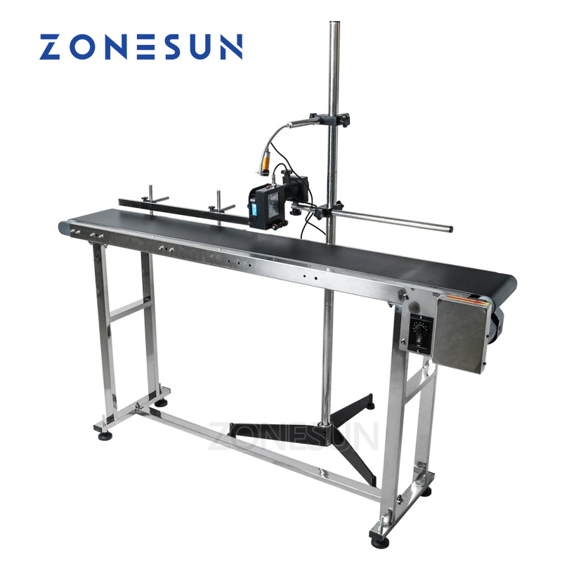 ZONESUN Automatic Inkjet Printing Machine with Conveyor