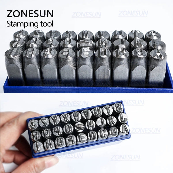Number Letter Stamp Alloy Steel Stamp With Storage Box Punch Set