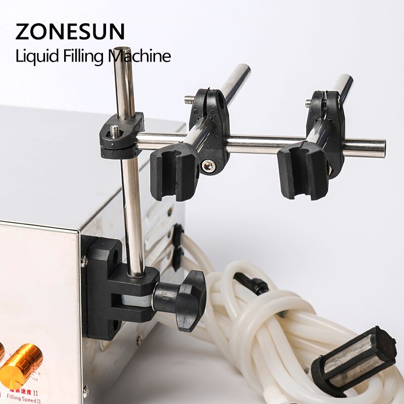 ZONESUN 5-3500ml Semi-automatic 2 Heads Diaphragm Pump Liquid Filling Machine