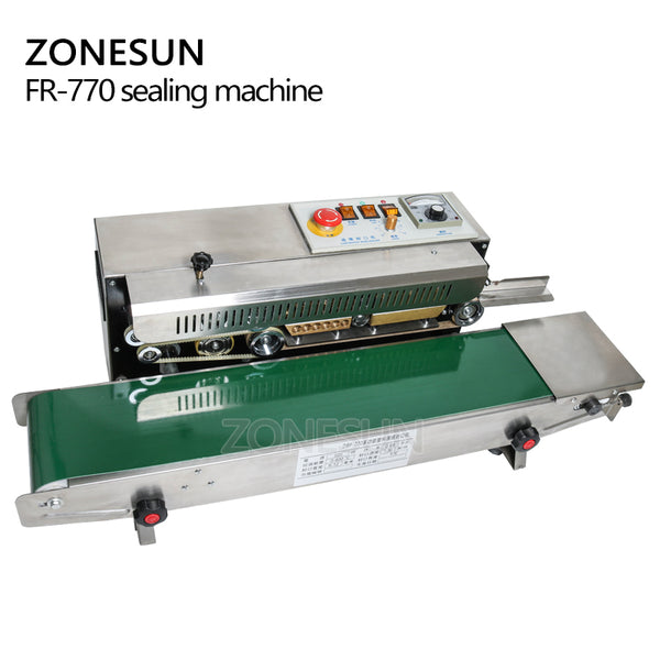 Continuous Band Sealer FR-1000 Horizontal Ink wheel Band Sealer Machine  ,Band Sealing Machine For Plastic Bag